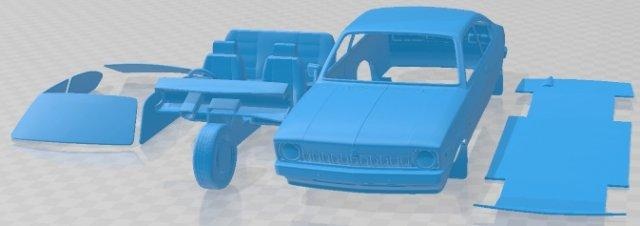gehalten Zwillinge Coupe sl 1980 druckbar Wagen Automobil Slot scalextric tamiya rc miniz Hobby Mikro Druckguss 3d print model - Mito3D