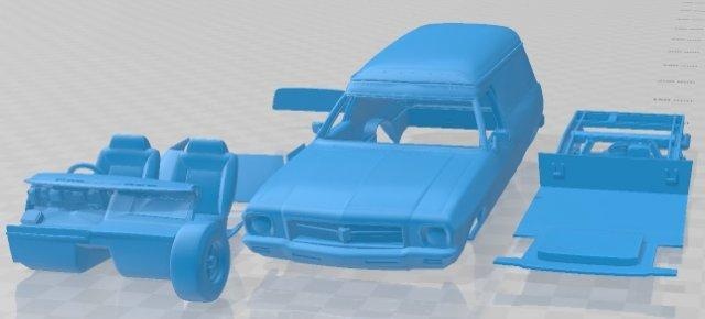 gehalten hq Sandmann 1974 druckbar Wagen 3d drucken Modell Automobil Slot scalextric tamiya rc miniz Hobby Mikro 3d print model - Mito3D