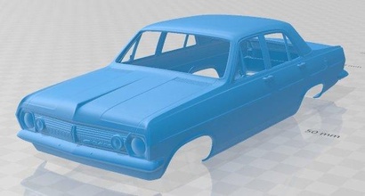 holden hr 1966 imprimible cuerpo coche vehiculo espacio scalextric Tamiya rc miniz pasatiempo micro 3d print model - Mito3D