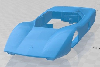 holden hurricane 1969printable body car 3d print model in automotive 3dexport slot scalextric tamiya rc miniz hobby micro 3d print model - Mito3D