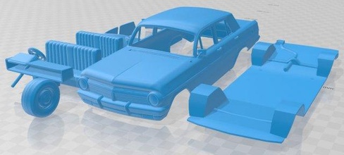 holden especial eh 1963 imprimible coche vehiculo 3d impresión modelo in automotor 3dexport espacio scalextric tamiya rc miniz pasatiempo micro 3d print model - Mito3D