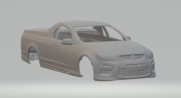 holden ute vehículo fundido presión tragamonedas ruedas calientes miniaturas espacio impresión impreso caliente 3d print model - Mito3D