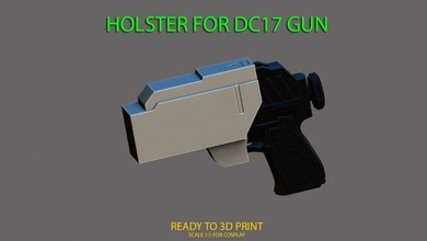 holster dc17 - star wars 3d print model in toys 3dexport dc 17 stl war 3d print model - Mito3D