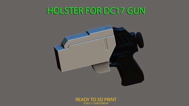 holster dc17 - star wars 3d print model in toys 3dexport dc 17 stl war 3d print model - Mito3D