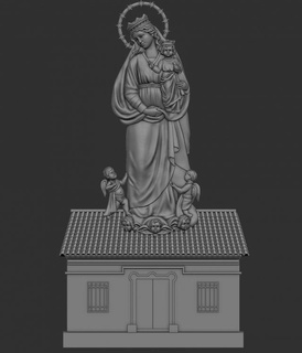 heilig Maria Linderung Skulptur Anhänger Christian Jungfrau katholisch Jesus Religion Schmuck Bibel Kirche cnc Skulpturen Baby Mutter 3d print model - Mito3D