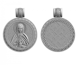 piedosos Svetlana pingente ouro prata joalheria religião 3d print model - Mito3D