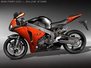 honda cbr 1000rr 2009 3d model in motosiklet 3dexport 1000 rr cbr1000rr ateş kılıcı 2008 spor yarış hızlı bisiklet japonya 3d print model - Mito3D