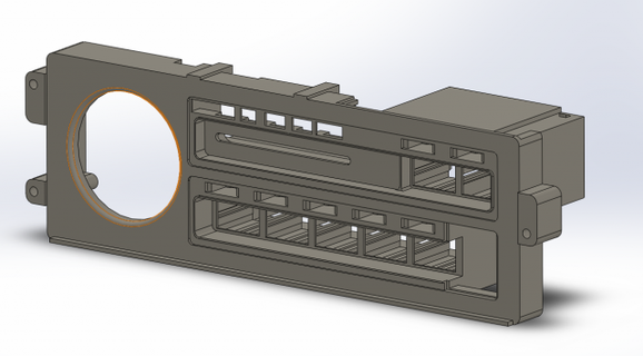 honda crx climate control housing automotive 3d print model - Mito3D