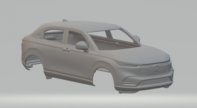 Honda hr v vehículo fundido presión tragamonedas ruedas calientes miniaturas espacio impresión impreso caliente ruedas 3D print model - Mito3D