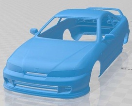 honda integra type r coupe 1995 printable body car 3d print model in automotive 3dexport slot scalextric tamiya rc miniz hobby micro 3d print model - Mito3D