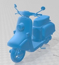 honda julio roller druckbar motorrad 3d drucken modell automobil 3dexport hobby mikro rahmen 3d print model - Mito3D