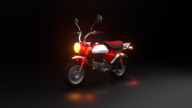 honda maymun z50 2009 3d model in motosiklet 3dexport bisiklet araç tekerlek 3d print model - Mito3D