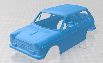 honda n600 1970 imprimível corpo carro fenda escalextrico Tamiya rc miniz passatempo micro 3d print model - Mito3D
