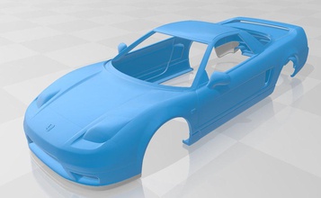 honda nsx printable body car 3d print model in automotive 3dexport slot scalextric tamiya rc hobby 1-10 1-24 1-32 3d print model - Mito3D