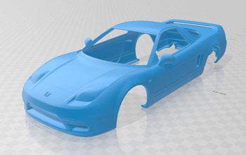 honda nsx imprimible cuerpo coche vehiculo 3d impresión modelo in automotor 3dexport espacio scalextric tamiya rc miniz pasatiempo 1 10 24 32 3d print model - Mito3D