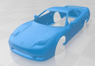 honda nsx imprimible cuerpo coche vehiculo 3d impresión modelo in automotor 3dexport espacio scalextric tamiya rc pasatiempo miniz 1 10 24 32 3d print model - Mito3D