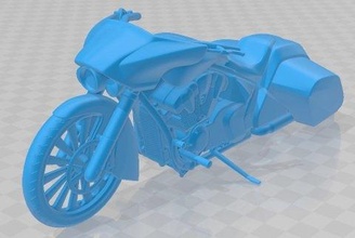 honda slammer bagger printable motorcycle hobby micro scale bike 3d print model - Mito3D