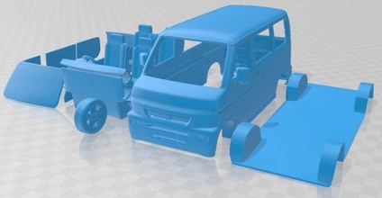honda vamos hm2 2012 printable van slot scalextric tamiya rc miniz hobby micro 3d print model - Mito3D