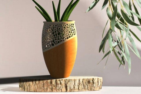 bal peteği çiçek pot ready Yazdır dekor toprak bitki örtüsü tencere doğa Yaprak çanak çömlek Maceta maceta floer Çiçekler saksı tasarım vazo Bahçe oda tasarımı Kahve kahve masası hosue 3d print model - Mito3D