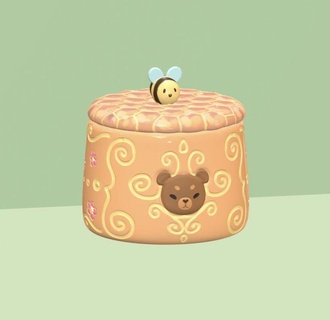 Favo scatola gioielli orso miele Favo carina scatola gioielli 3d print model - Mito3D