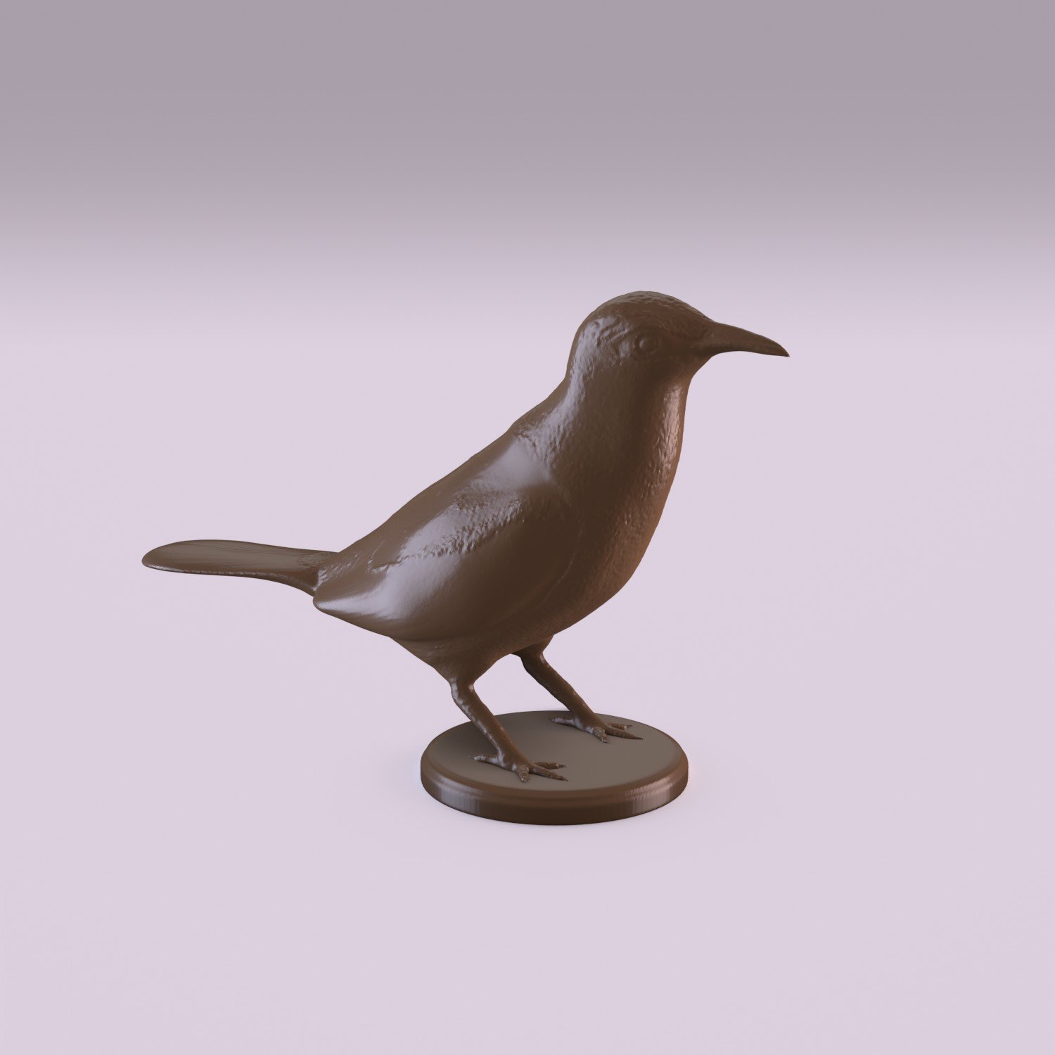 trepadeira estatueta pássaro animal selvagem fauna miniatura estátua decoração 3D print model - Mito3D