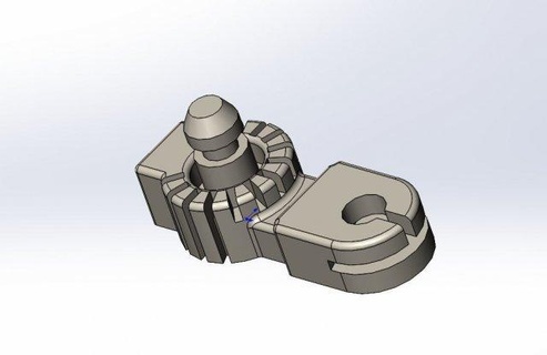 hood release handle bracket vw amarok-touareg audi a1-q7 engineering 3d print model - Mito3D