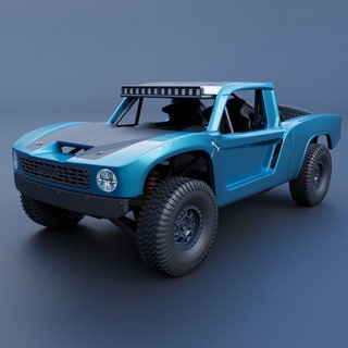 hoonigan trophy truck automotive car cars vehicle hobby auto pickup wheel sla fdm printcar print rc toy interior exterior 3d print model - Mito3D