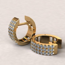 hoop earring 3d print model in earrings 3dexport gold jewelry jewellery dilver silver925 mode style 3dprint 3d print model - Mito3D
