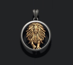 horoscope lion pendant apparel gems gold highpoly jewel jewellery jewelry leo necklace tiger zbrush zodiac crab silver zodiak scorpio astrological sign 3d print model - Mito3D
