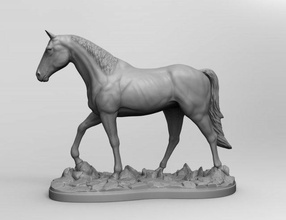 caballo 3d impresión modelo in animales 3dexport 3d print model - Mito3D