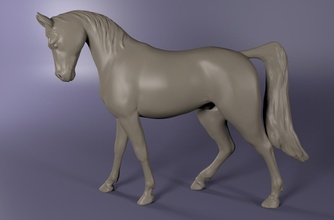 cavalo 3d impressão modelo in animais 3dexport animal cascos escultura 3d print model - Mito3D