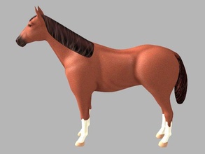 horse mammal tail farm animal grass fast 3d print model - Mito3D