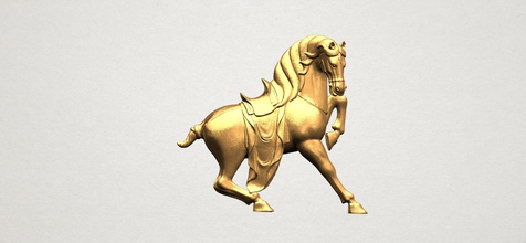 horse 03 modern interior decorative detailed house decor characters miniatures figurines sculpture animal dog statue 3d print model - Mito3D