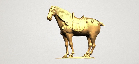 horse 04 interior decorative detailed house decor characters miniatures figurines sculpture animal statue 3d print model - Mito3D