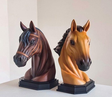 caballo busto animales bustos caballos estatua stl stlmodel file archivo animal 3d model cabeza 3d print model - Mito3D