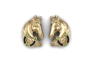 Pferd Schmuck Tier Bekleidung Mode-und-beauty gold Wirbellosen Natur Halskette drucken bedruckbar ist sterling 3d print model - Mito3D