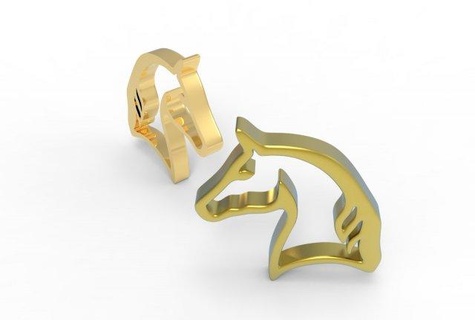 cheval pendentif 3d impression modèle pendentifs Collier bijoux JuhannProduct ornement statue 3d print model - Mito3D