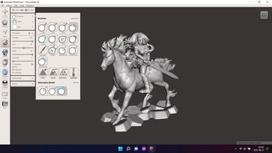 cavallo cavaliere msla elegoo resina hq modello stampa fantasia minis miniature mnifigura 3d print model - Mito3D