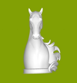 cavalo ficar pé decoração 3d print model - Mito3D