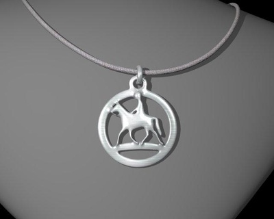horse stl jewelry pendant free  pendants jewelry gold bangle 3dsmax metal copper prototype stl casting bracelets necklaces horse animal  3d print model - Mito3D