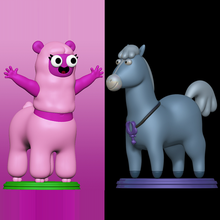 cheval wammawink centaure jument femelle Netflix impression lama velu quadrupède animal jouets idiots mammifère créature cavalier aventure 3d print model - Mito3D