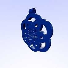 horus œil om 1111 fleur of vie pendentif libre 3d impression modèle in pendentifs 3dexport horutureye 3d print model - Mito3D
