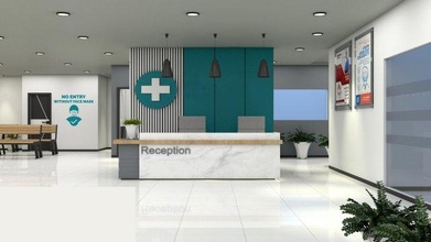 ospedale modello medico lobby vestibule ricezione 3d print model - Mito3D