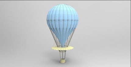 hot air balloon max aicraft 2014 game unity 3d print model - Mito3D