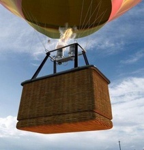 hot air balloon 3d model in bomber 3dexport basket fun airship sport fly adventure ballooning freedom leisure transport baloon ride ballon heat inflate aircraft watercraft 3d print model - Mito3D