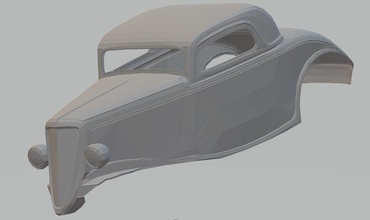 sıcak kamış yazdırılabilir vücut araba 3d yazdır model in otomotiv 3dexport nostaljik eski amerikan yuva ölçülü miniz rc tamiya 3d print model - Mito3D