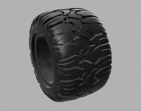 hotwheels custom off-road tires od15mm id8mm 164scale wheels diecast 3d 3dprint 3dprinting 164 mattel tire 3d print model - Mito3D