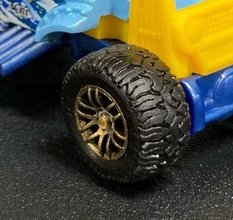 hotwheels custom off-road tires od15mm id9mm 3d print model in vehicle 3dexport 164scale wheels diecast 3dprint 3dprinting 164 mattel tire 3d print model - Mito3D