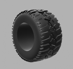 hotwheels custom off-road tires od16mm id8mm 3d print model in vehicle 3dexport 164scale wheels diecast 3dprint 3dprinting 164 mattel tire 3d print model - Mito3D