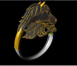 hourse pulseira anel jewelrymodel jewelry3d engagementring 3d print model - Mito3D